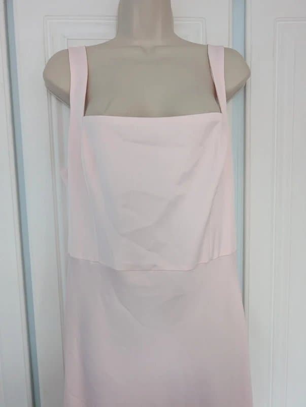 ASOS ASOS Design satin maxi dress in pink size 18
