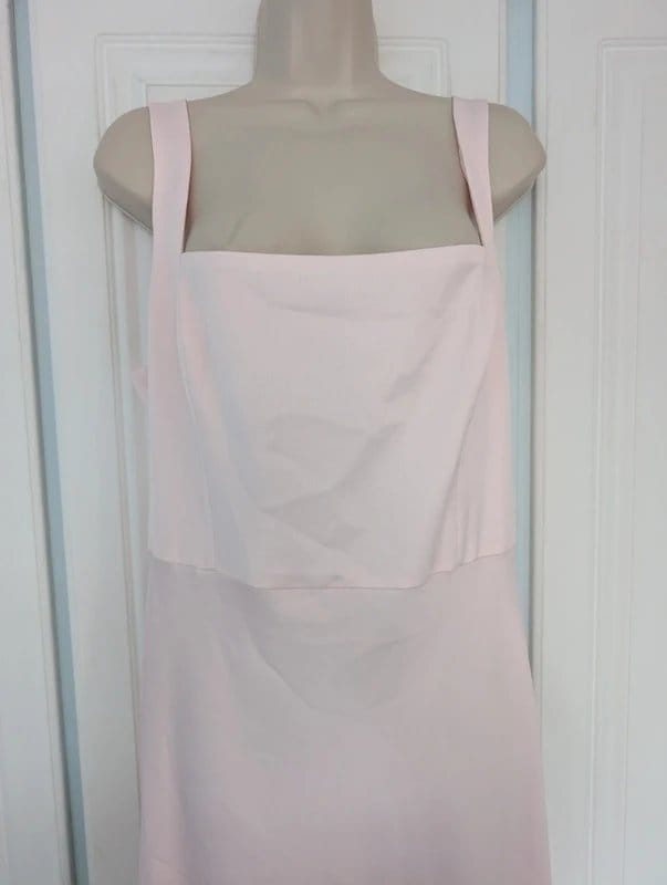 ASOS Design satin maxi dress in pink size 18