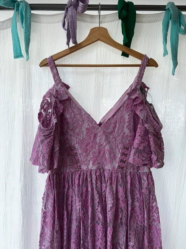 ASOS BNWT Stunning pinky / lilac lace occasion dress size 16 ASOS