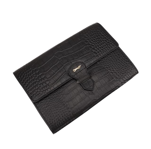 Paul Costelloe Paul Costelloe Women's Florence Leather Purse in Black - 3
