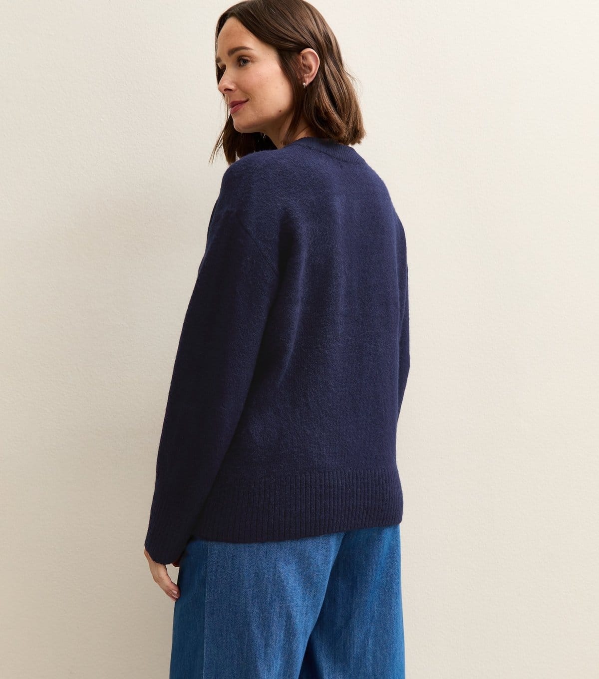 New Look Women's Maternity Navy Crew Neck Jumper New Look - 4