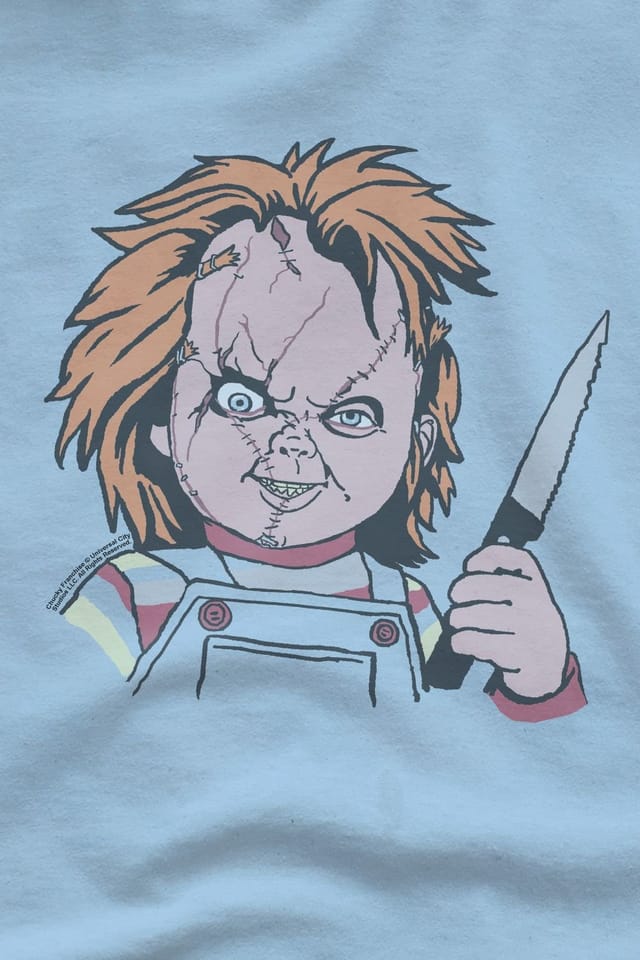 NBCU NBCU Men's Chucky Knife T-Shirt, Light Blue - 3