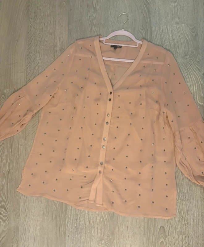 Phase Eight Phase eight chiffon blouse top with cami gems sparkle size 14