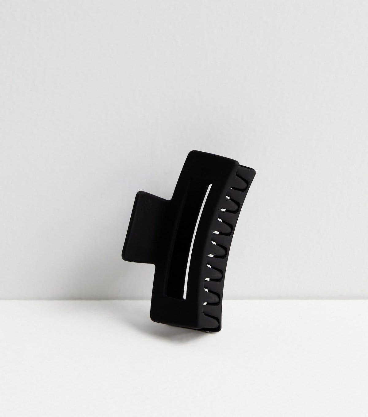 New Look Black Matte Rectangle Hair Claw Clip New Look - 1
