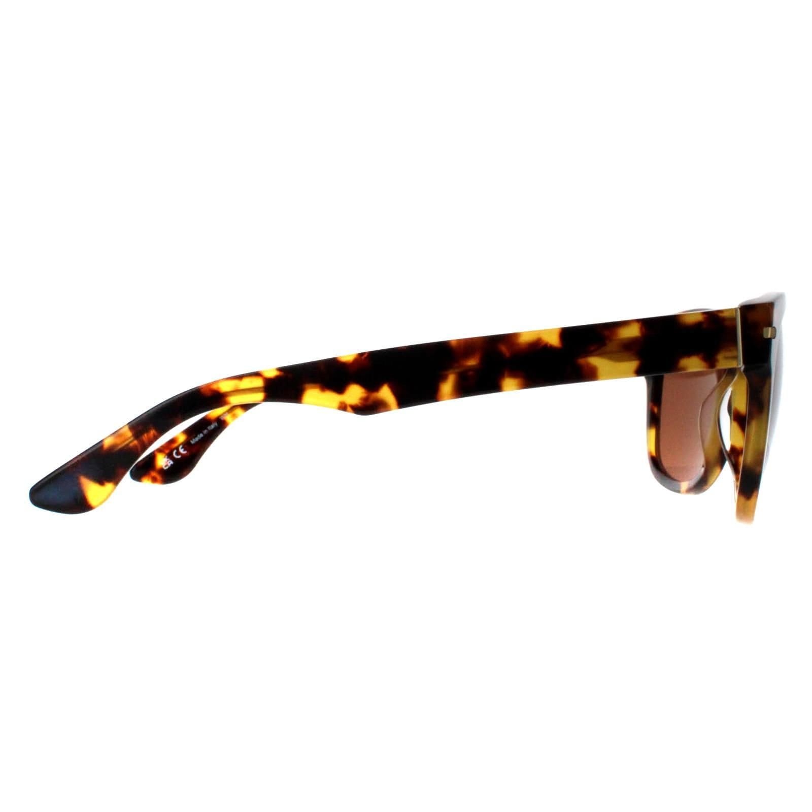 Serengeti Serengeti Men's Square Shiny Tortoise Havana Mineral Polarized 555nm Green Foyt Large in Brown - 4