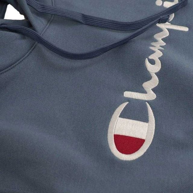 Champion Champion Men's Logo Hoodie in Light Blue - 3