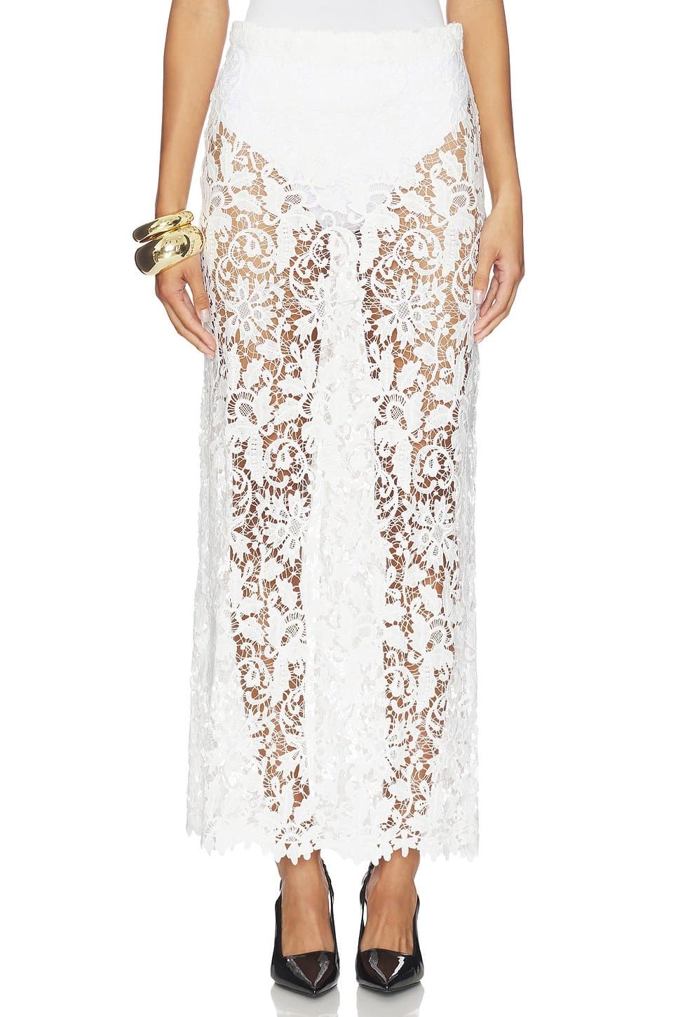 revolve Juliet Lace Skirt