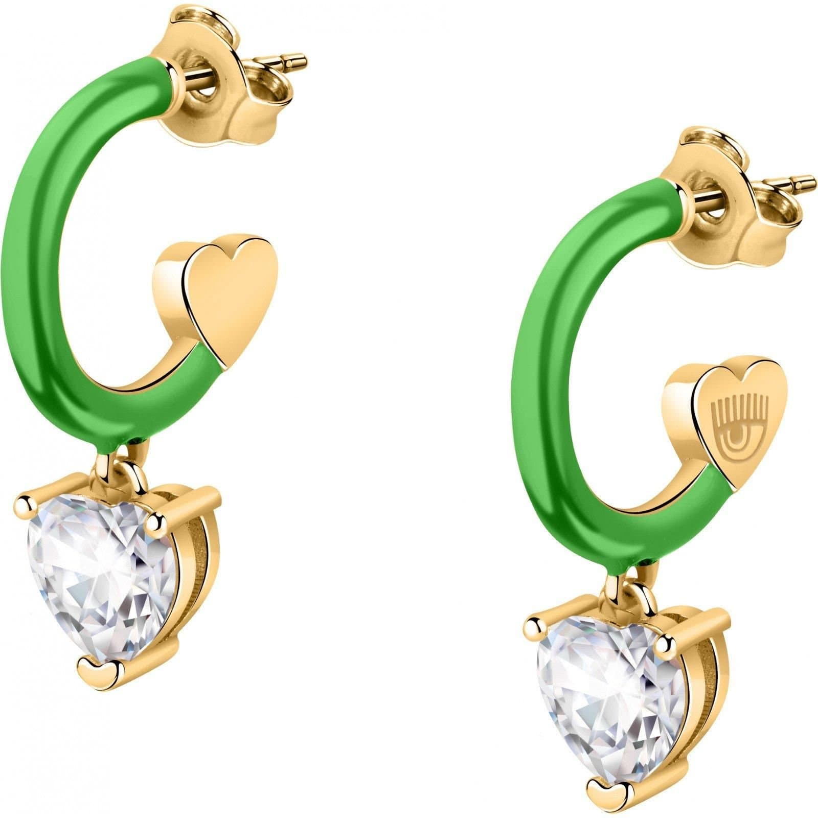 Chiara Ferragni Chiara Ferragni Women's J19AVI14 Pair Of Earrings in Green