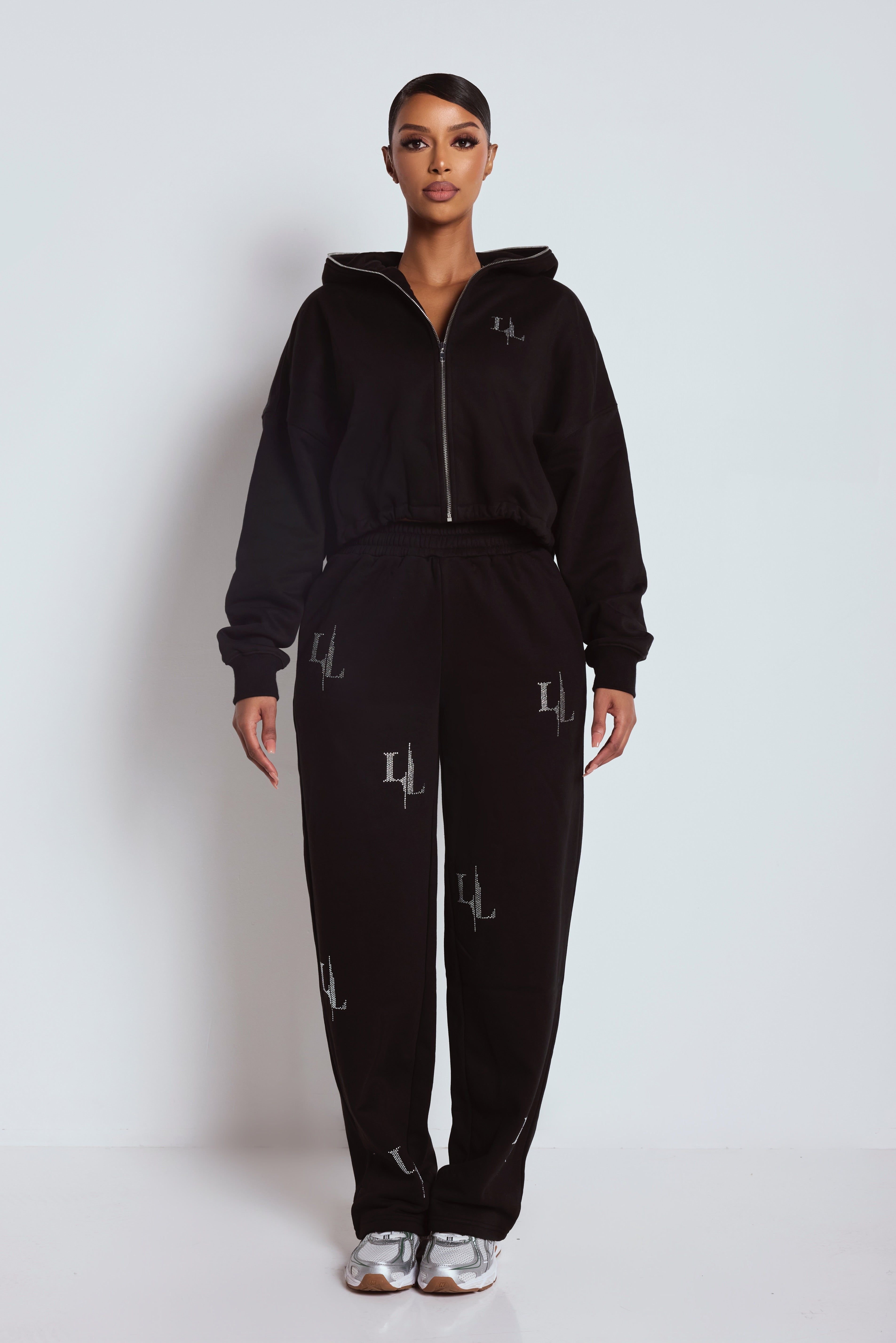 LEMONLUNAR LEMONLUNAR Women's The LL Hoodie in Black - 4