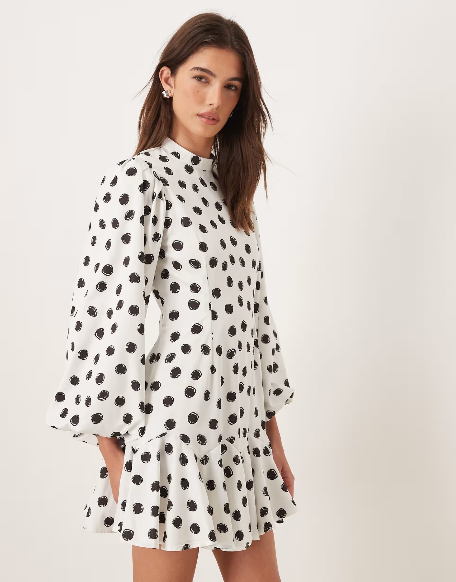 ASOS Sister Jane Illume exclusive co-ord set in white spot print