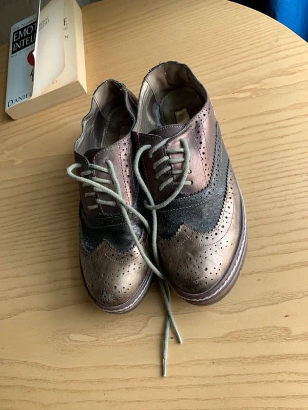 ASOS Design Women’s leather boots/brogue style cushioned shoes