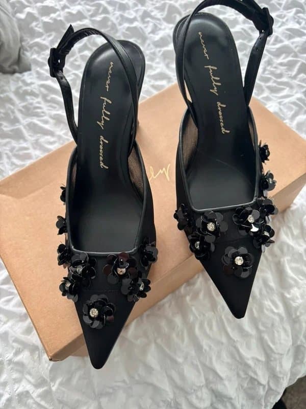 Never Fully Dressed Never fully dressed sling back pointed shoes
