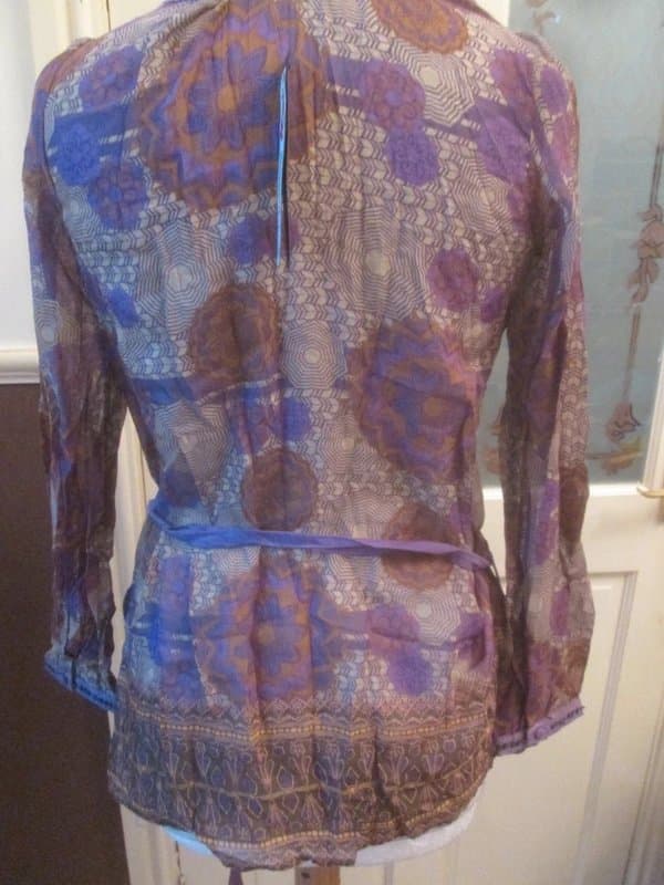 Next Next size 6 Petite silk blend long sleeve top Brand new with tags