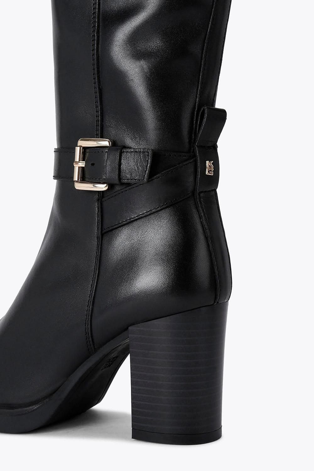 KG Kurt Geiger KG Kurt Geiger Women's 'Sage High Leg' Leather Boots in Black - 4