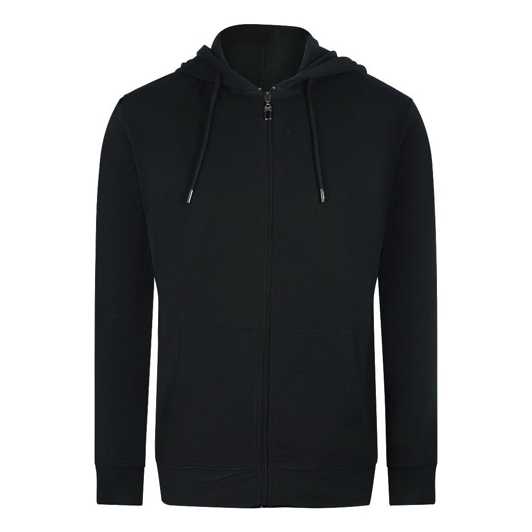 Cavalli Class Cavalli Class Men's Bold Floral Logo Black Zip-Up Hoodie - 4