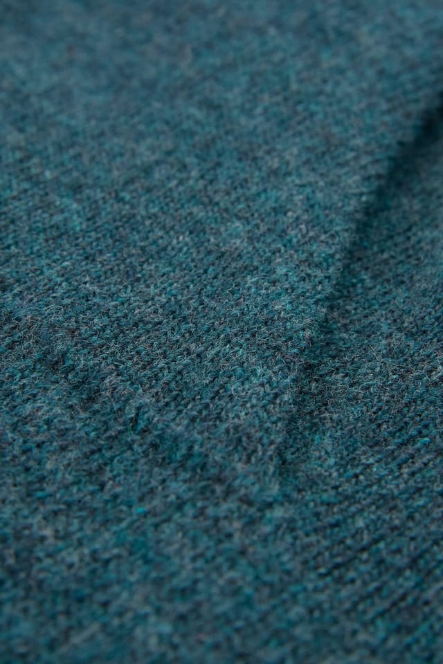 Celtic & Co Celtic & Co Women's Collared Slouch Sweater in Turquoise - 3