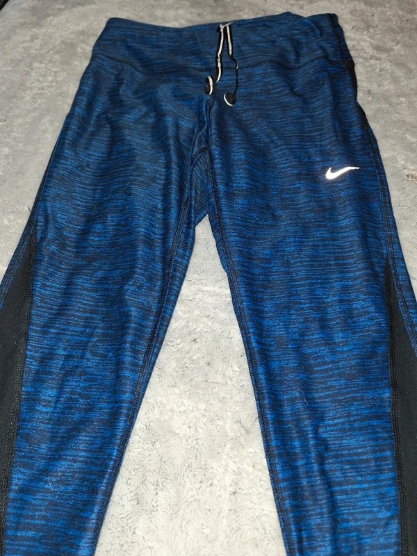 Nike Women Nike Running Dri Fit Purple Athletic Leggings Size small Tapered Yoga Gym $30 - 1