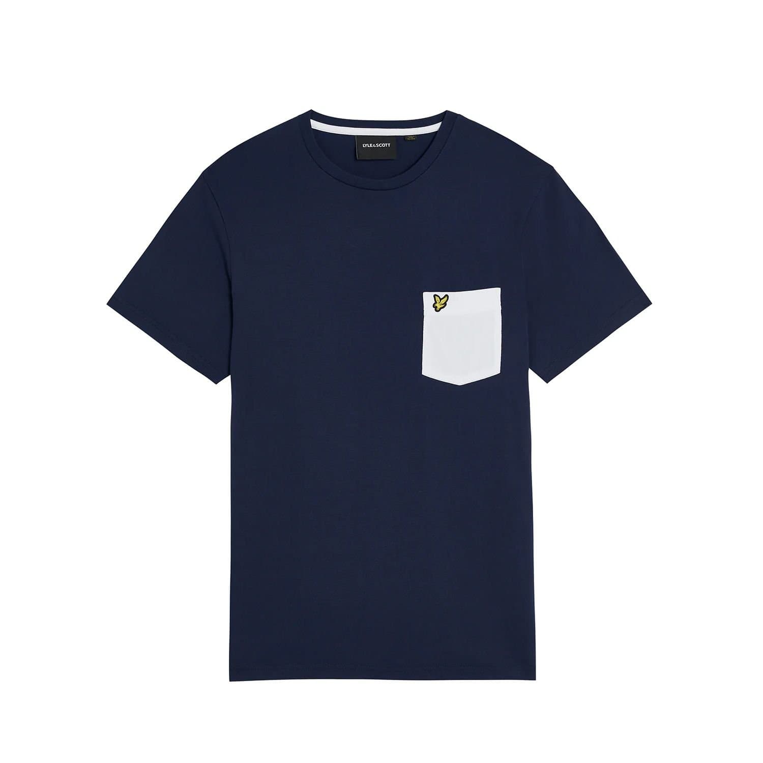 Lyle & Scott Lyle & Scott Men's Contrast Pocket T-Shirt in Navy