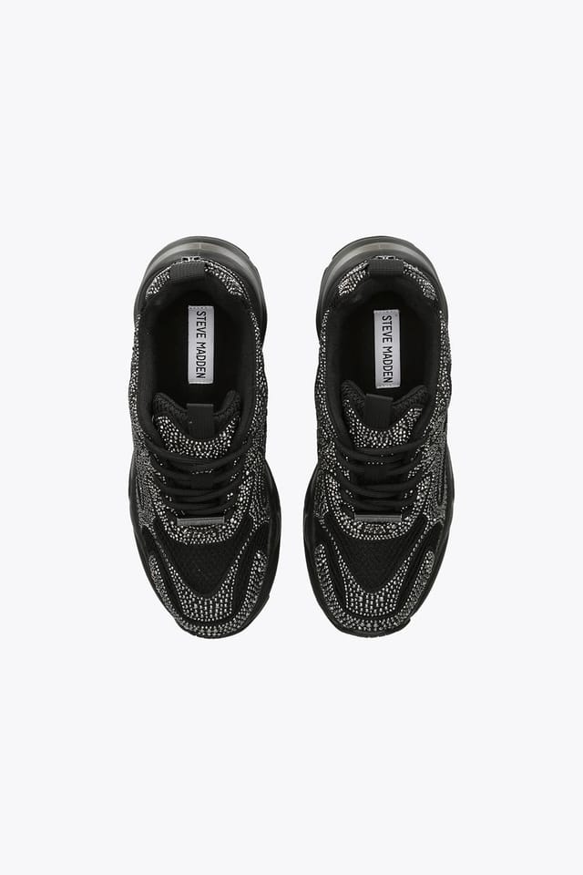 Steve Madden STEVE MADDEN Women's 'Zonar Black' Fabric Trainers in Black - 2