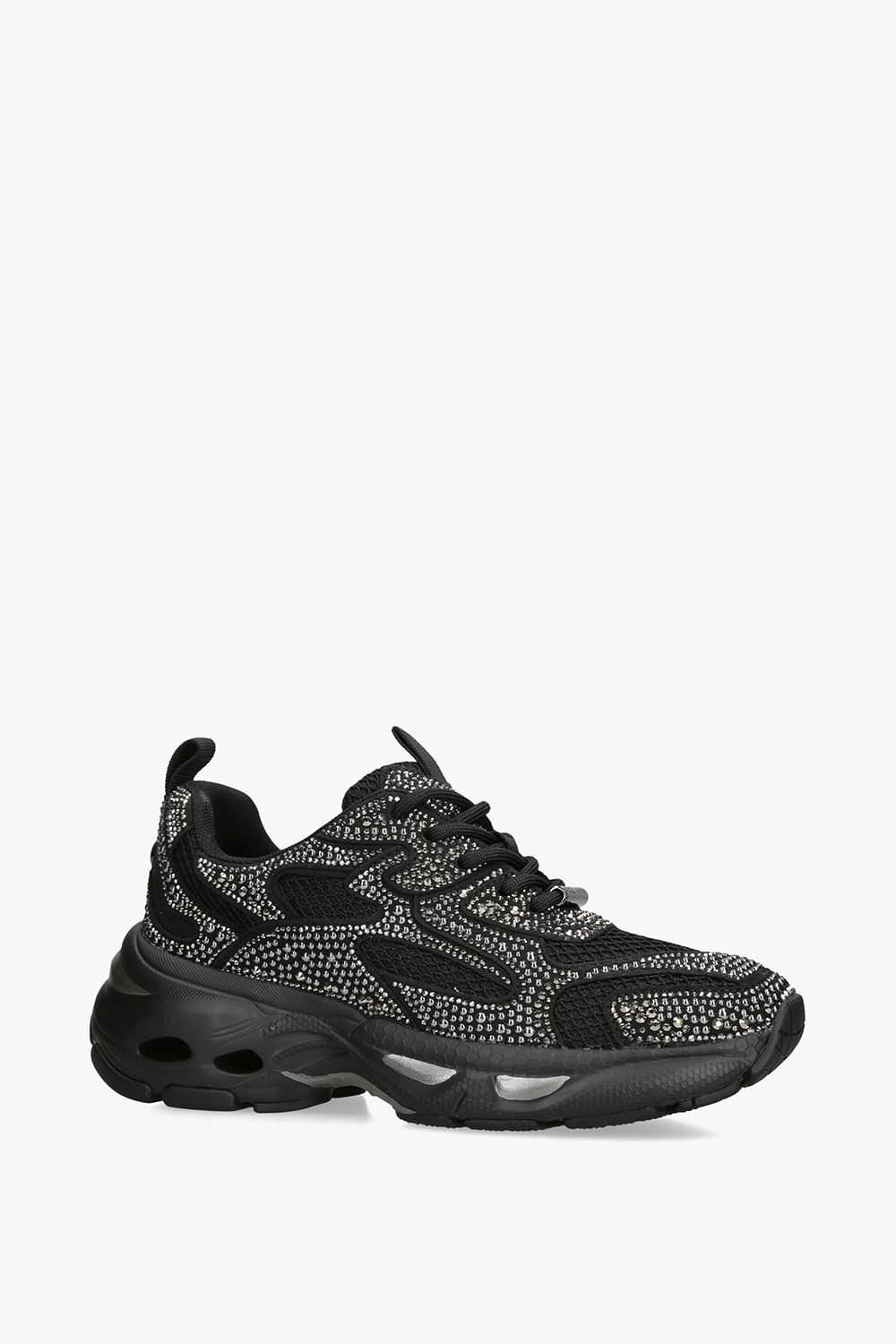 Steve Madden STEVE MADDEN Women's 'Zonar Black' Fabric Trainers in Black - 4
