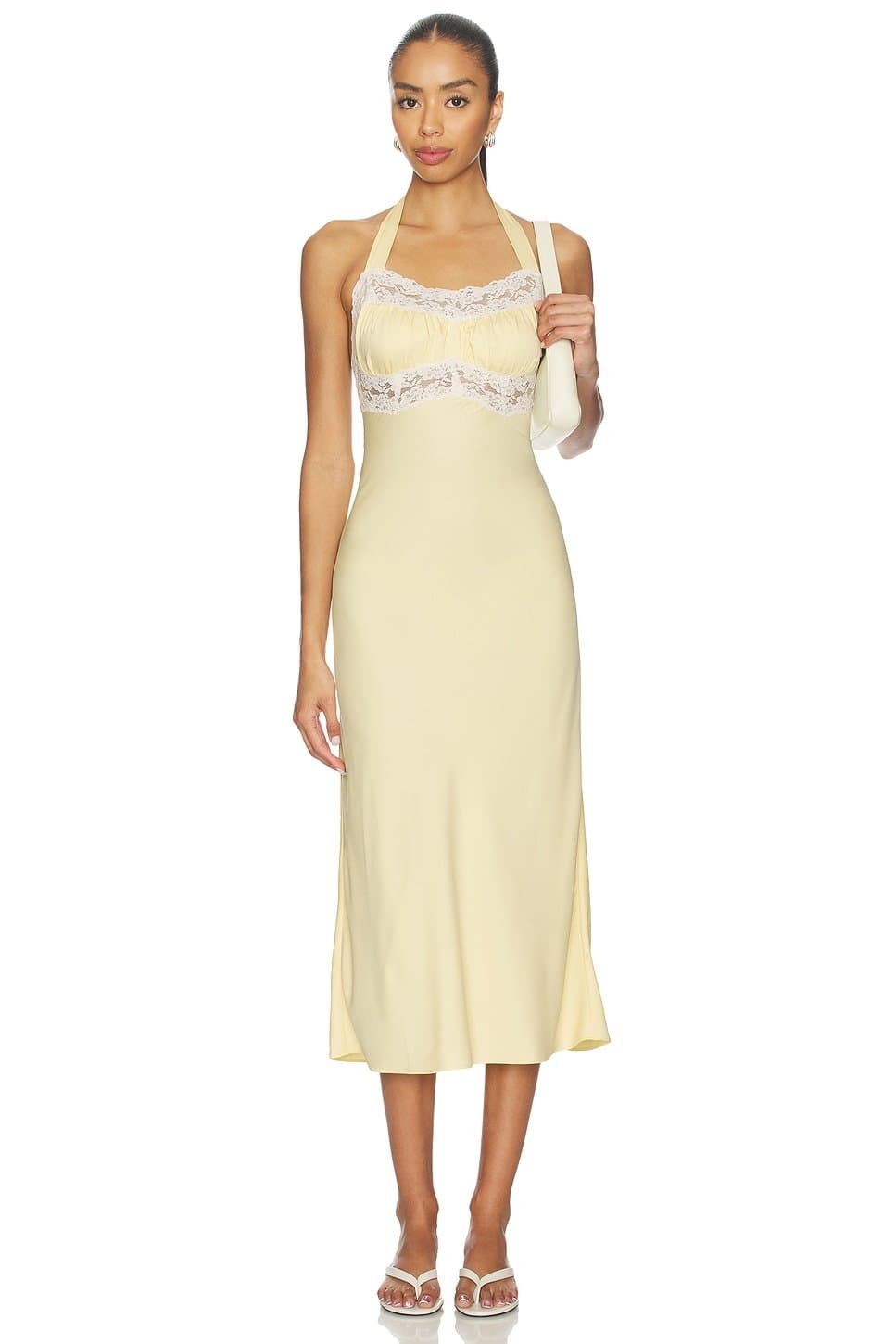 revolve Darcy Satin Midi Dress