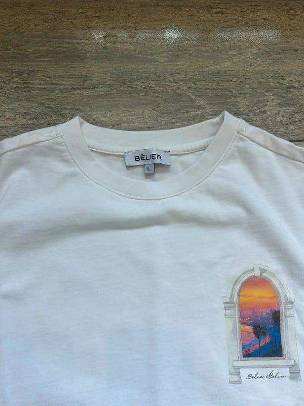 Bélier White Oversized Graphic Tee