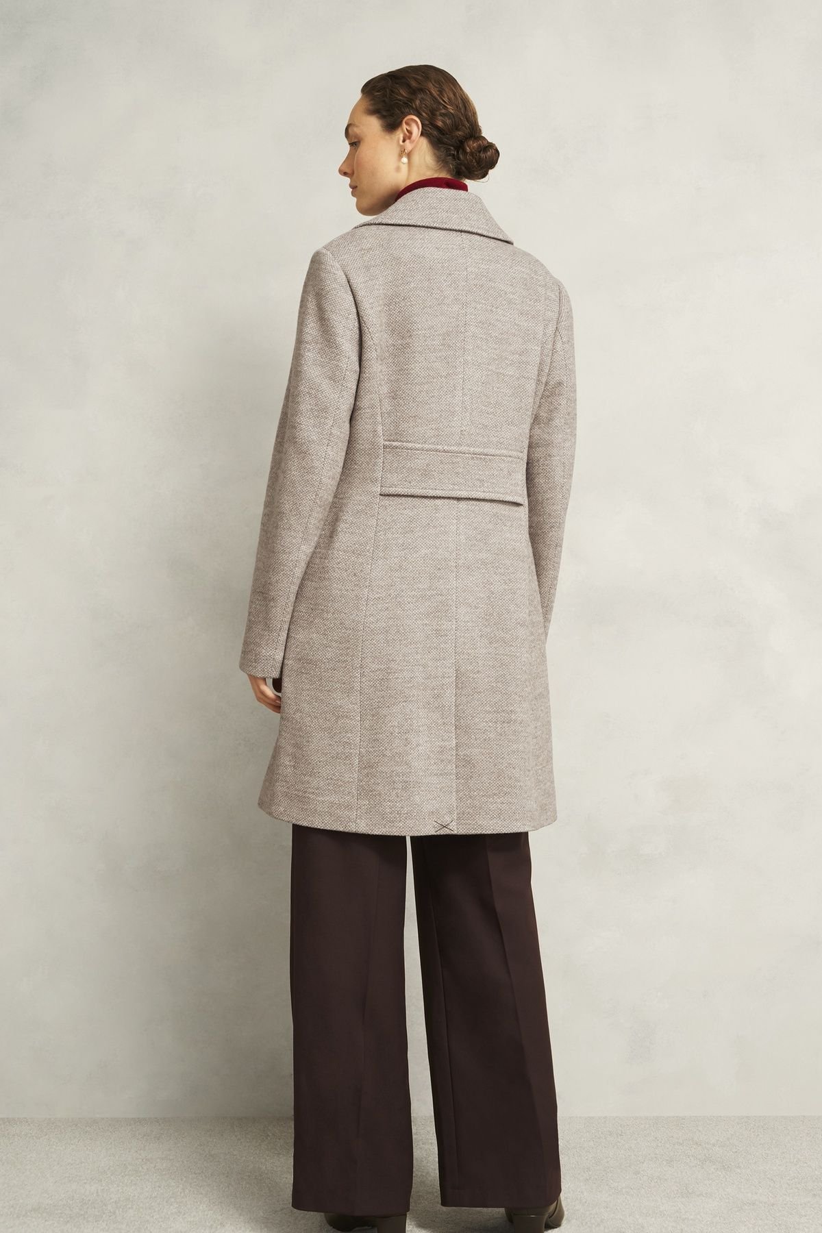 Hobbs London Hobbs London Women's Janetta Double Breasted Coat in Light Beige - 4