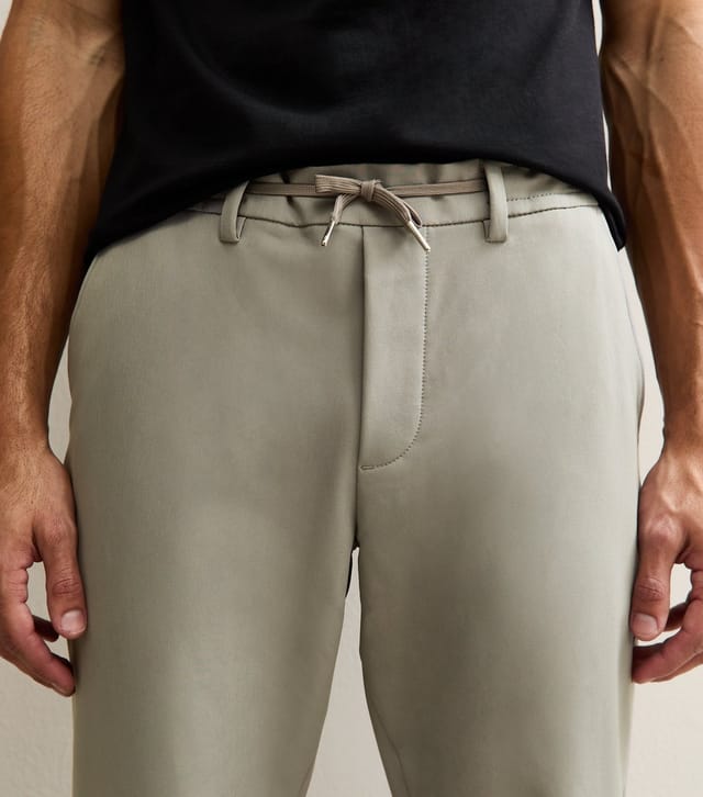 jack & jones Men's Light Grey Regular Drawstring Trousers Jack & Jones New Look - 2