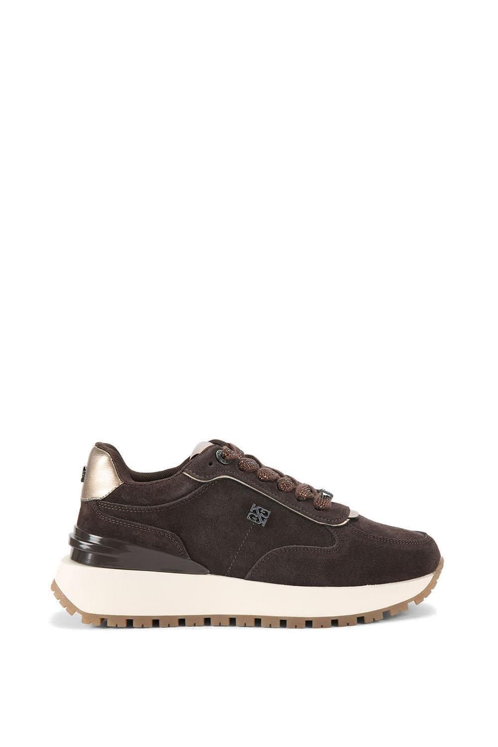KG Kurt Geiger KG Kurt Geiger Women's 'Louisa2' Suede Trainers in Brown