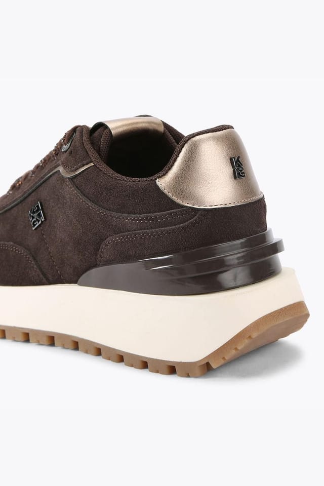 KG Kurt Geiger KG Kurt Geiger Women's 'Louisa2' Suede Trainers in Brown - 3