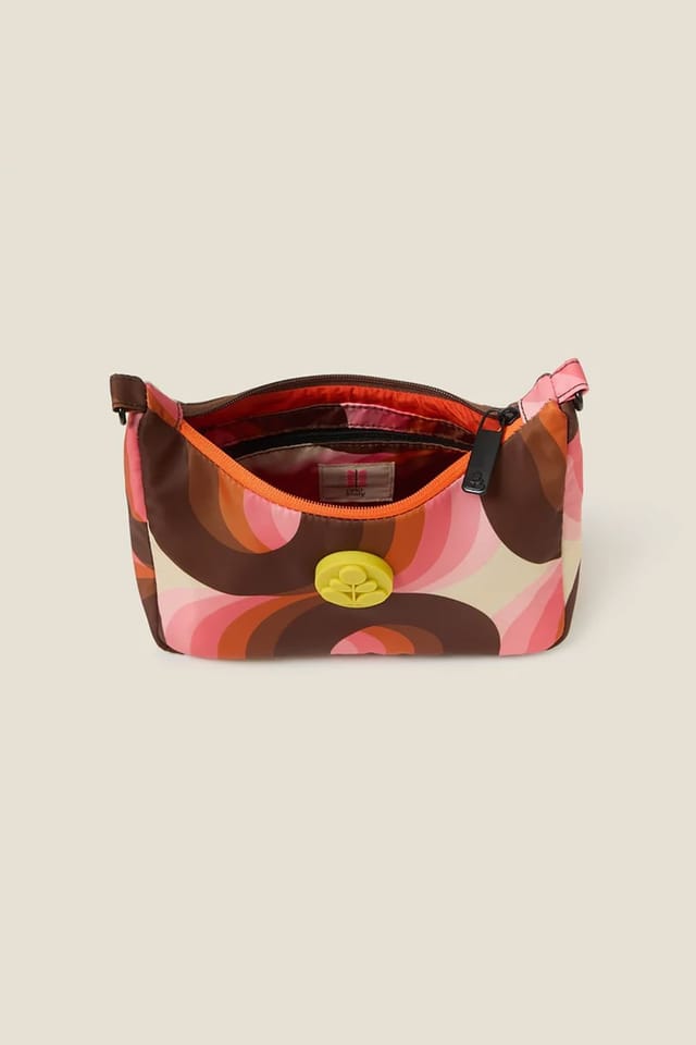 Orla Kiely Orla Kiely Women's Venn Mini Shoulder Bag - Rolling Waves Rose in Pink - 3