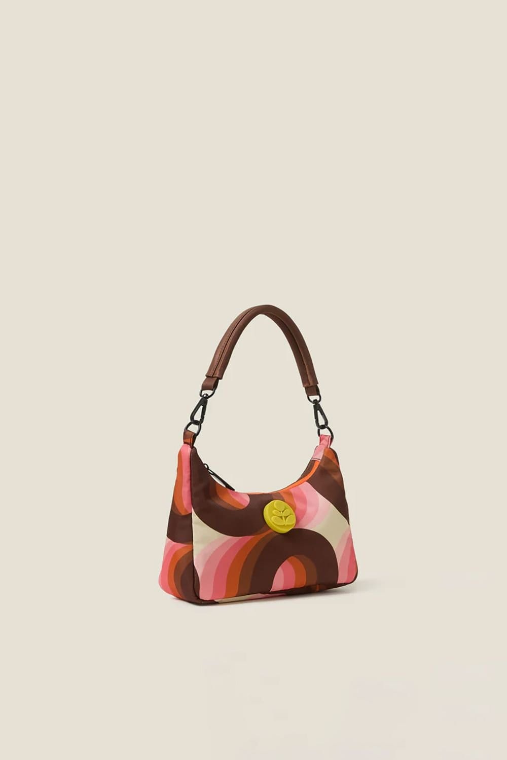 Orla Kiely Orla Kiely Women's Venn Mini Shoulder Bag - Rolling Waves Rose in Pink - 4