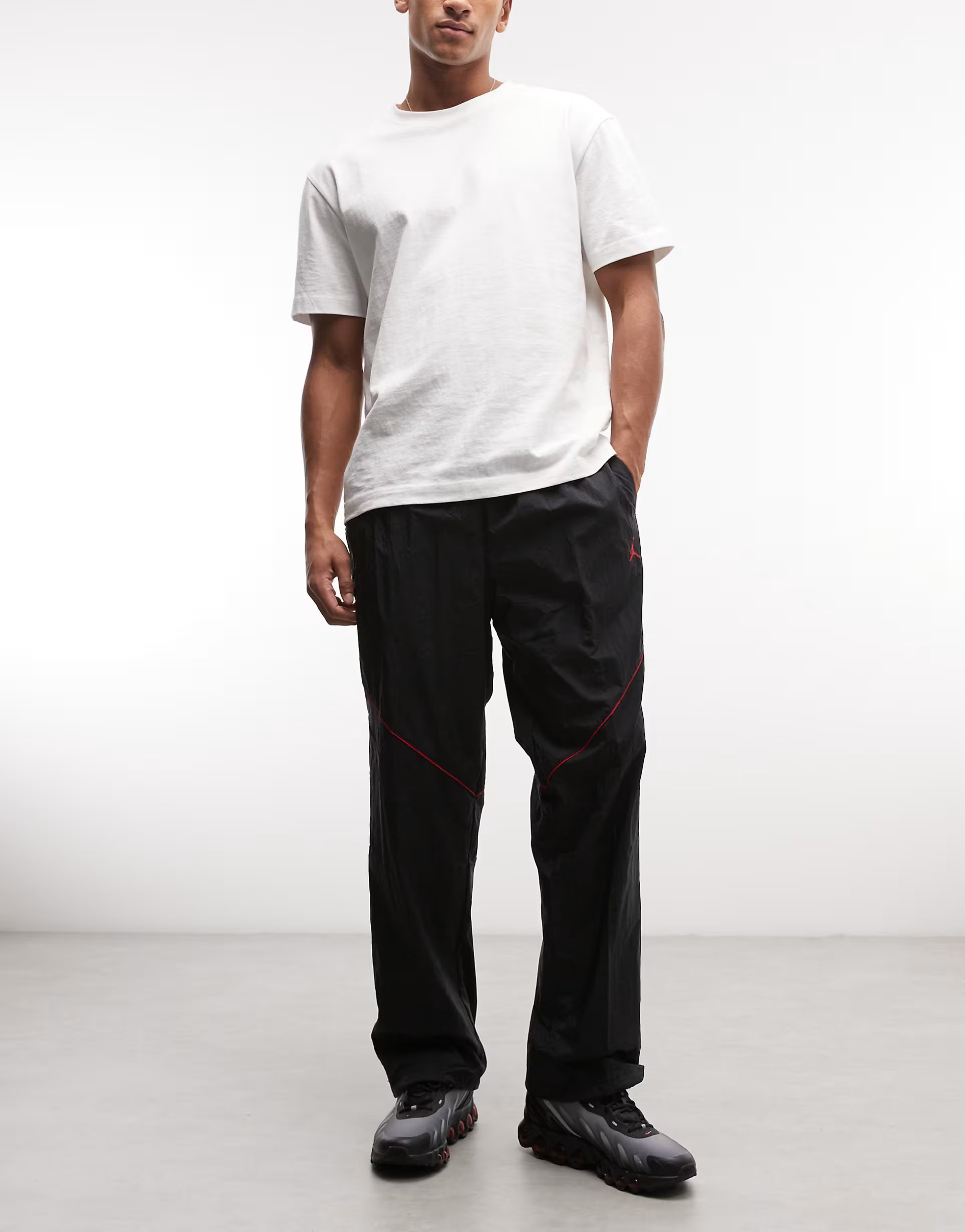 ASOS Jordan Brooklyn Flight trousers in black - 1