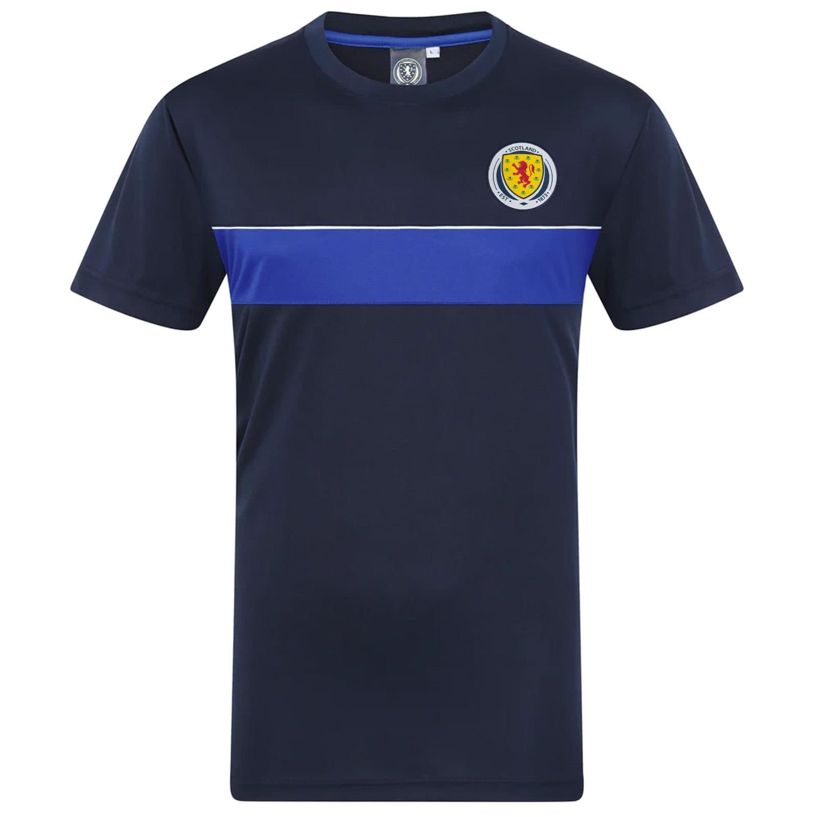 Scottish FA Scottish FA Men's Adults Poly T-Shirt in Navy