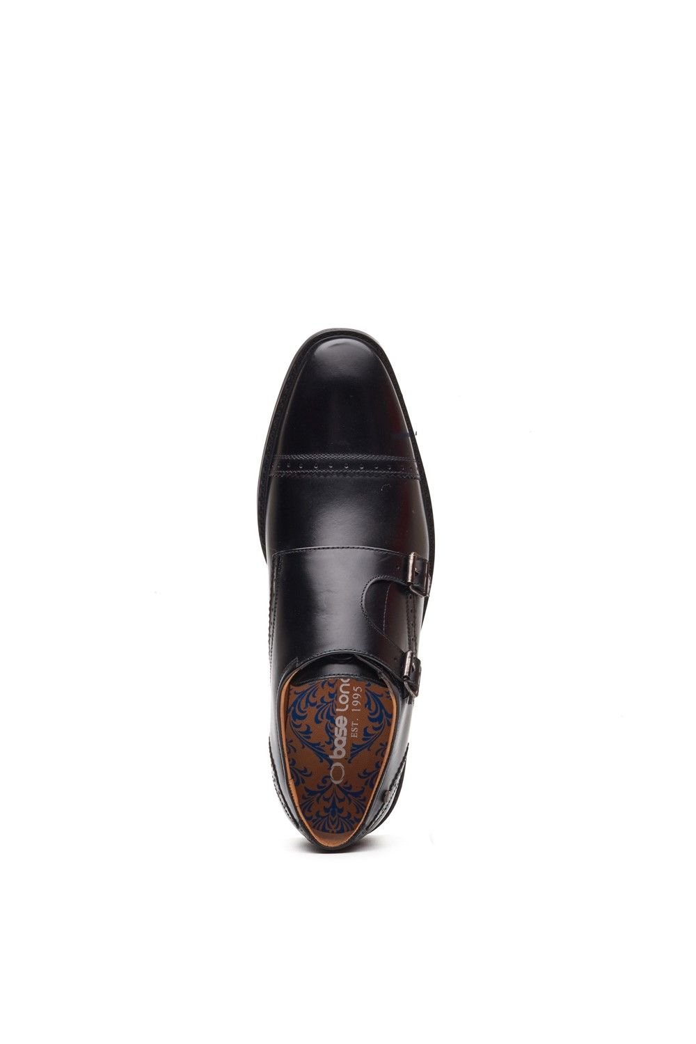 Base London Base London Men's Henley Double Monk Shoe in Black - 4