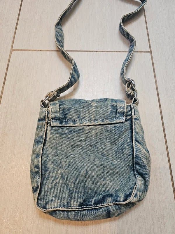 Miss Evie Vintage Miss Evie Y2K Acid Wash Denim Crossbody Bag 💖