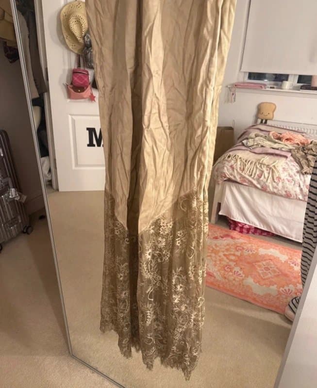 ASOS Lace maxi silk dress