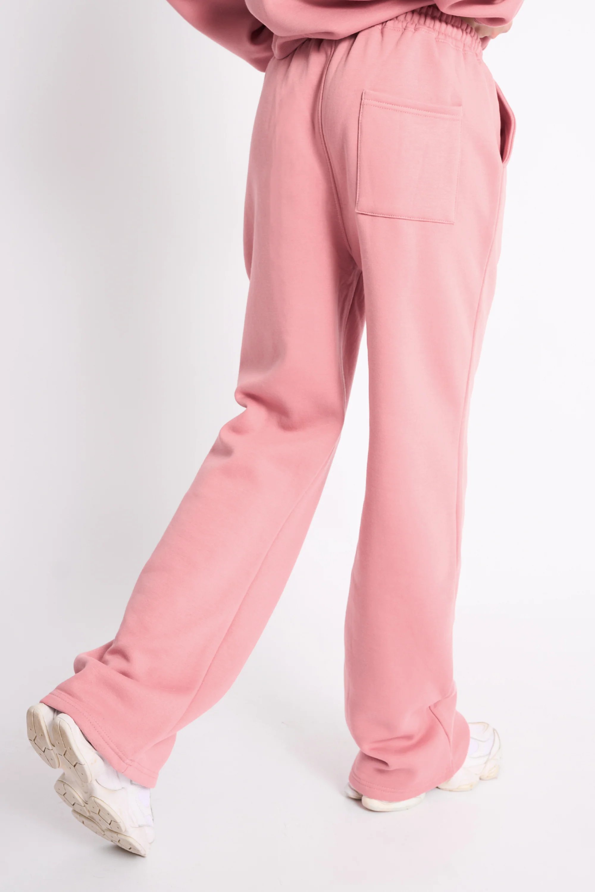 Kaiia Kaiia Logo Wide Leg Jogger Blusher - 3