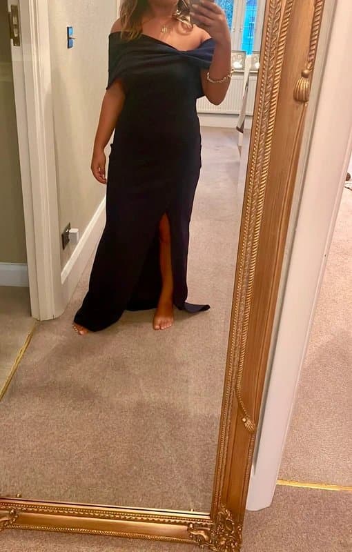 Club L Club L Eva Navy Bardot Dress