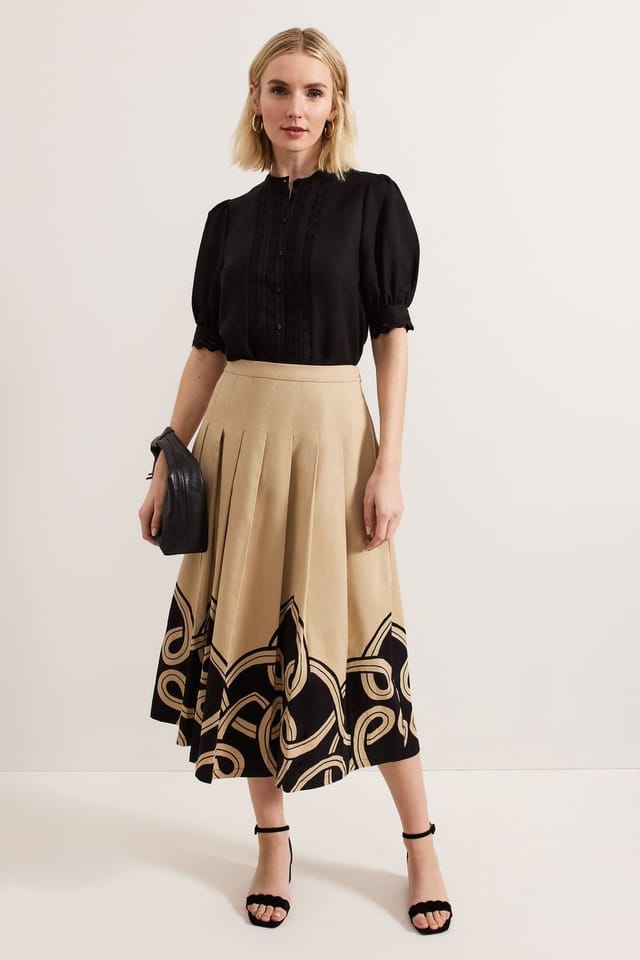 Phase Eight Phase Eight Women's Ottilie Linen Blouse in Black - 3