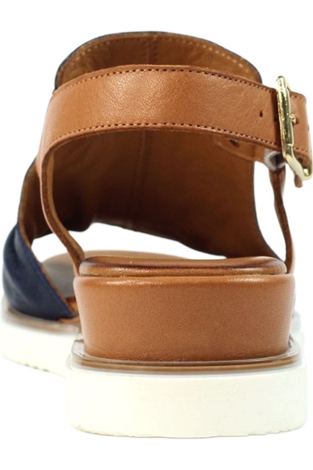 Lunar Lunar Women's Steffi Leather Wedge Sandals in Navy - 2