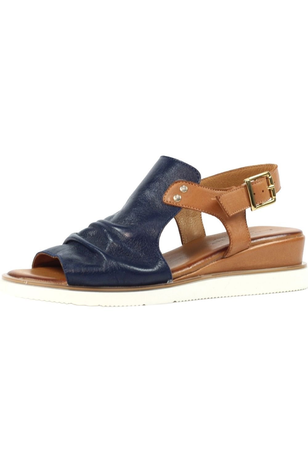 Lunar Lunar Women's Steffi Leather Wedge Sandals in Navy - 3