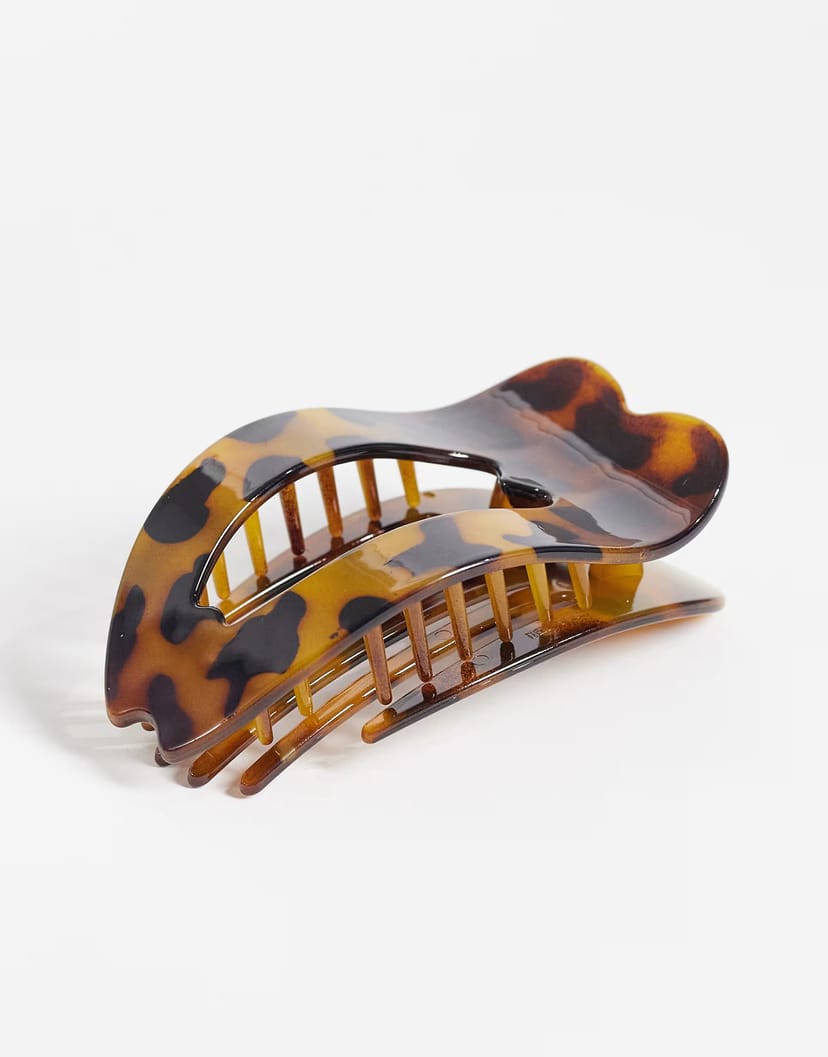ASOS Vero Moda hair claw clip in leopard print - 1