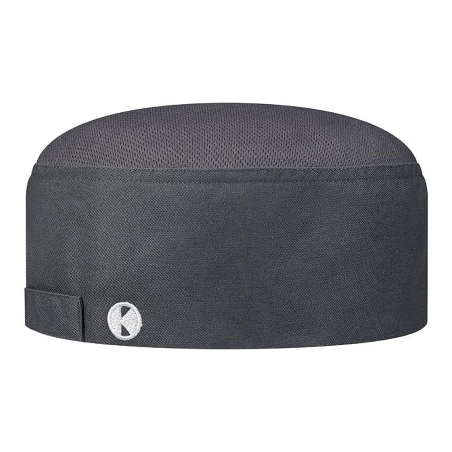 Karlowsky Karlowsky Men's Mesh Insert Chef Hat in Dark Grey - 4