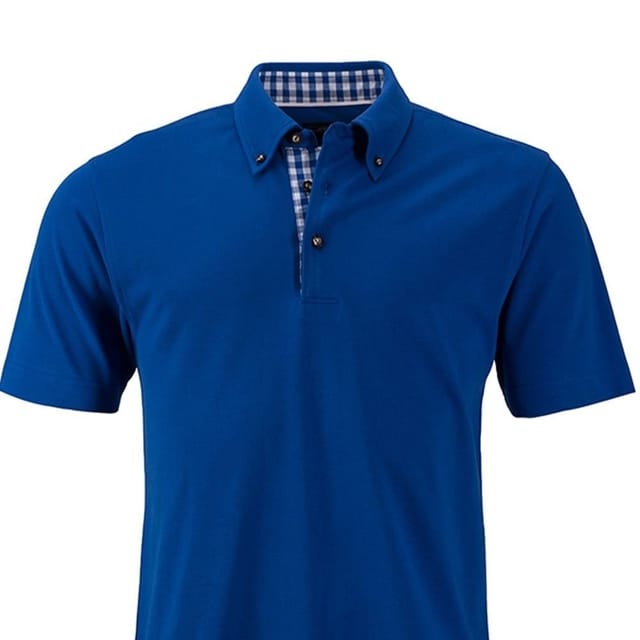 James and Nicholson James and Nicholson Men's Traditional Polo Shirt in Royal - 2