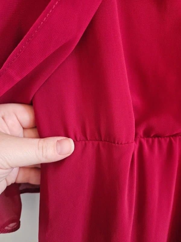 ASOS ASOS burgundy cape dress - size 16