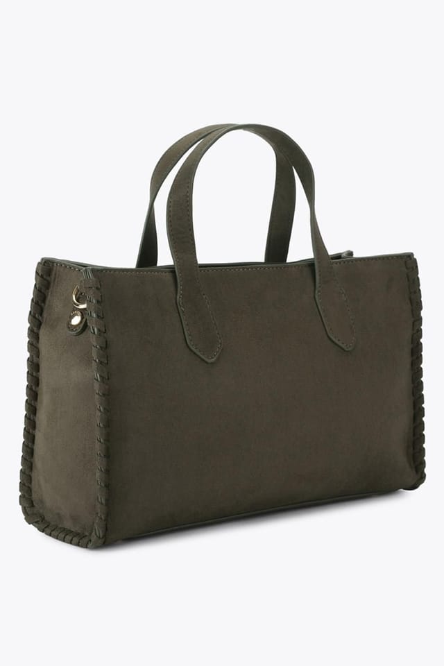 Carvela Carvela Women's 'Juno Whipstitch Mini' Suedette Bag in Khaki - 3