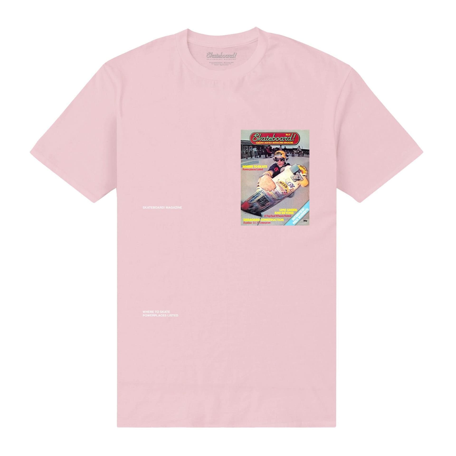 Skateboard! Skateboard! Men's Magazine No. 11 T-Shirt in Light Pink