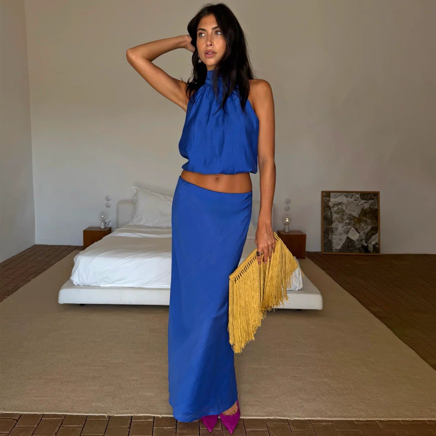 Never Fully Dressed Cobalt Daphne Skirt