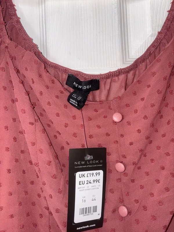 New Look Ladies kizzy Dobby chiffon top